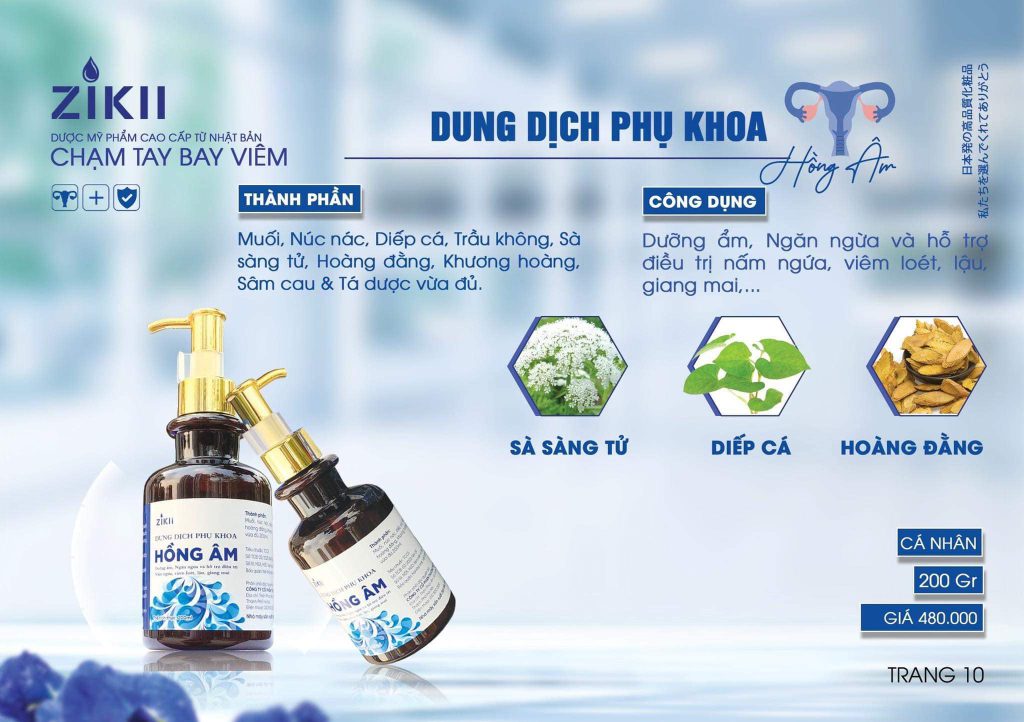 Hồng Âm – Dung Dịch Vệ Sinh Phụ Khoa Dịu Nhẹ Cho Phái Đẹp